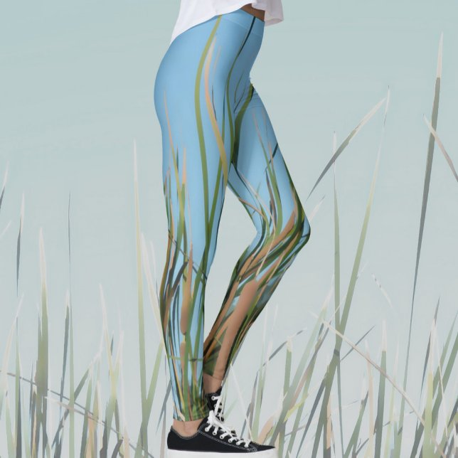 Legging Taboas Abstratas Chic Azul Céu (Criador carregado)