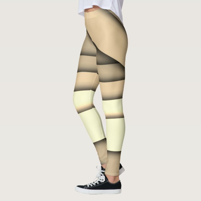 Legging Tan Monocromático Moderno (Esquerda)
