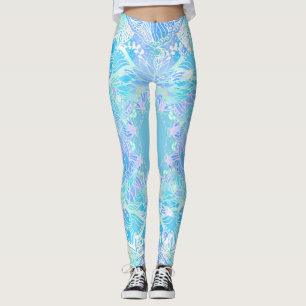 Legging tangerás azul, tangerás floral, tangerás