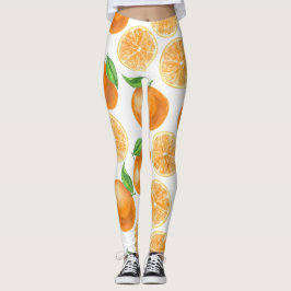 Legging Tangerinas de aquarela