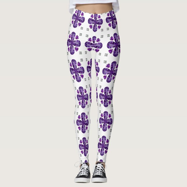 Legging Tanzanite 4-Folha (Frente)