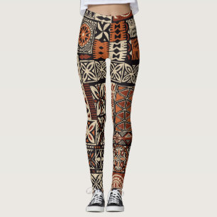 Legging Tapa Havaiana: Patchwork Tribal