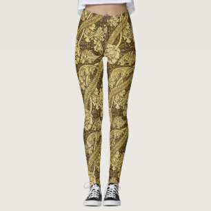 Legging Tapeçaria Floral de Florença no Estilo de William 