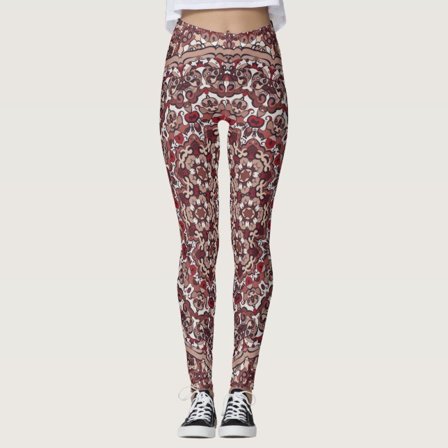 Legging tapete de cor persa (Frente)
