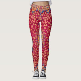 Legging Tapete Floral Persa Decorativo Vintage