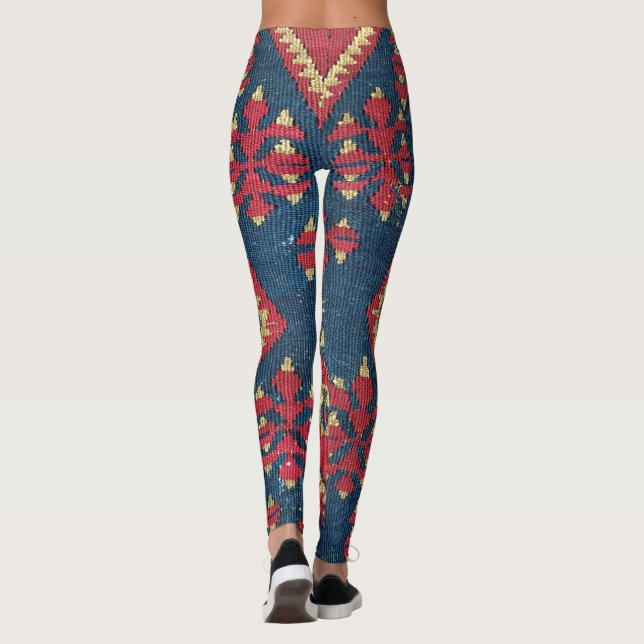 Legging Tapete turco Kilim - Anorro Vermelho Antigo (Verso)