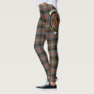 Legging Tartan Crest Desgastado do Clã Sutherland Scotstee