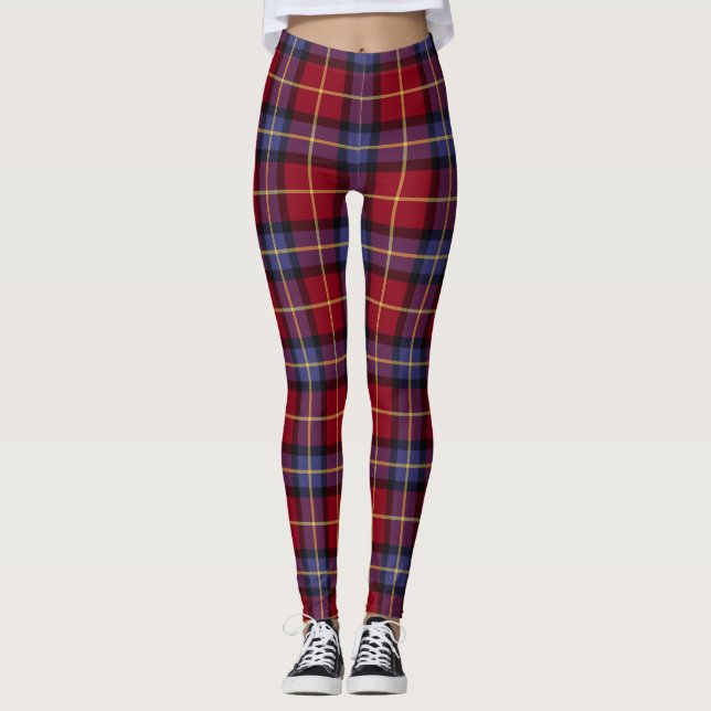 Legging Tartan da Universidade Aberdeen (Frente)
