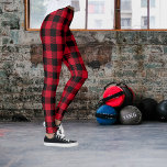 Legging Tartan da Xadrez vermelha<br><div class="desc">Leggings do Tartan,  Xadrez vermelha,  Bonito leggings do padrão do tartan vermelho.</div>