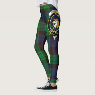 Legging Tartan do Clan Stewart Antigo Moderno Crista Scots