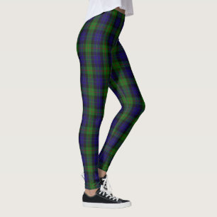 Legging Tartan escocês de Gunn do clã