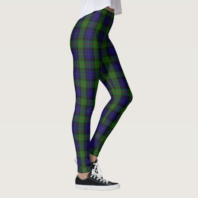 Legging Tartan escocês de Gunn do clã (Direita)
