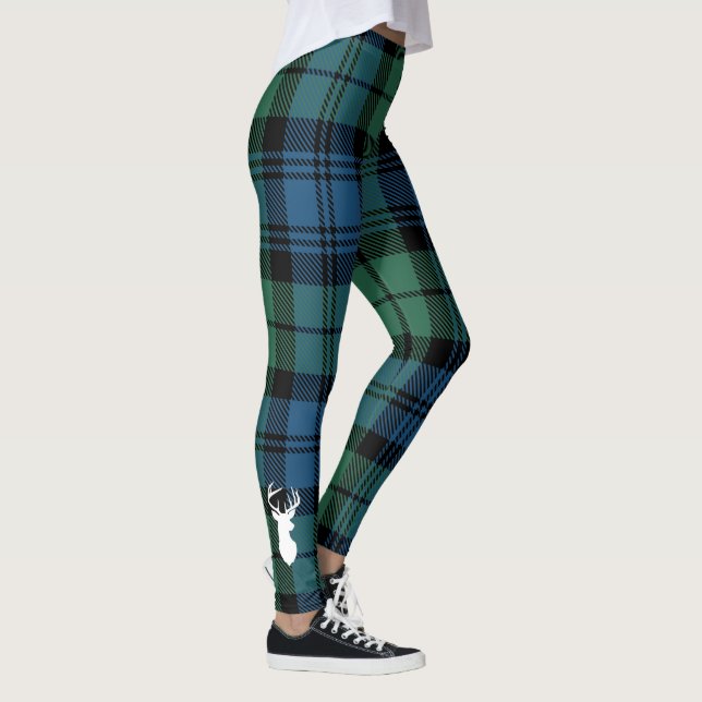 Legging Tartan Green Clan Campbell Xadrez (Direita)