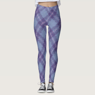 Legging Tartan-sine de Sonhos Doces ondulou
