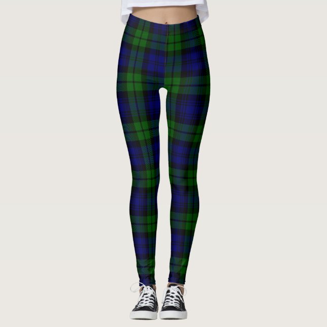 Legging Tartan Verde e marinho (Frente)
