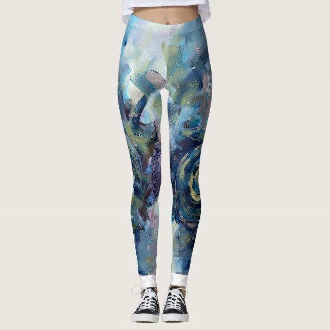 Legging Tartaruga Abstrata (Frente)