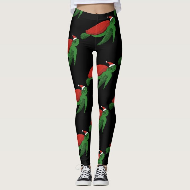Legging Tartaruga do Mar de Natal (Frente)