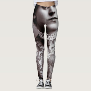 Legging Tatuagem Lady Maud Wagner 1907 Vintage