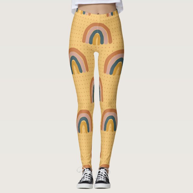 Legging Tatuagens de Flor Simples (Frente)