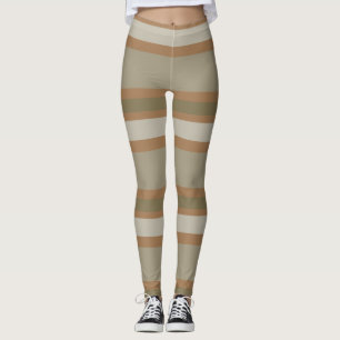 Legging Taupe Stripe