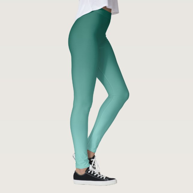 Legging Teal das mulheres modernas com Modelo na moda Grad (Direita)
