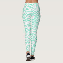 Teal Green Zebra Pattern