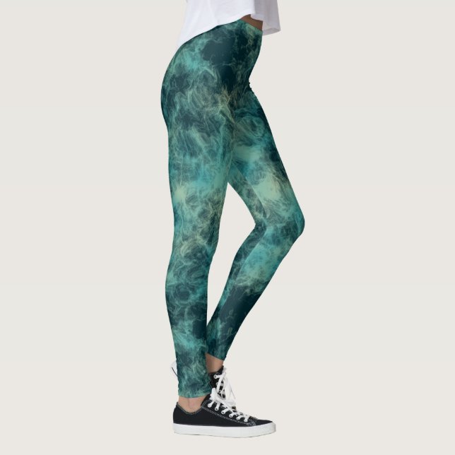 Legging Teal Marble (Direita)