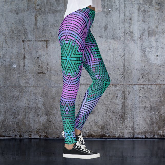 Legging Tecido, Cor-de-rosa e azul (Criador carregado)