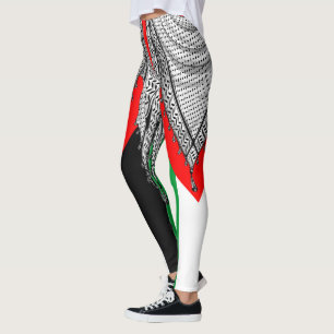Legging Tecido Tradicional do Keffiyeh Scarf Palestino