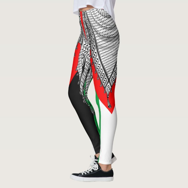 Legging Tecido Tradicional do Keffiyeh Scarf Palestino (Esquerda)