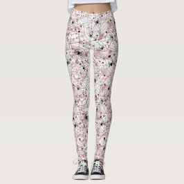 Legging Teia de Aranha Assustadora de Halloween