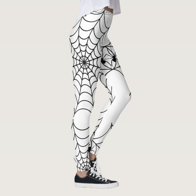 Legging Teia de Aranha Assustadora de Halloween (Direita)