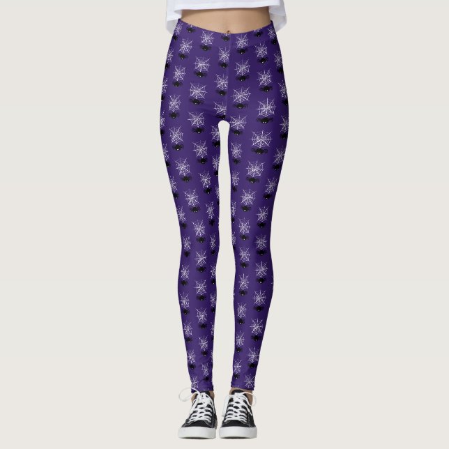Legging Teia de Aranha de Halloween  (Frente)