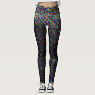 Legging Tela de teste com brilho na textura