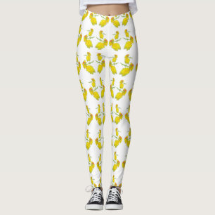 Legging Tela do rosa amarelo