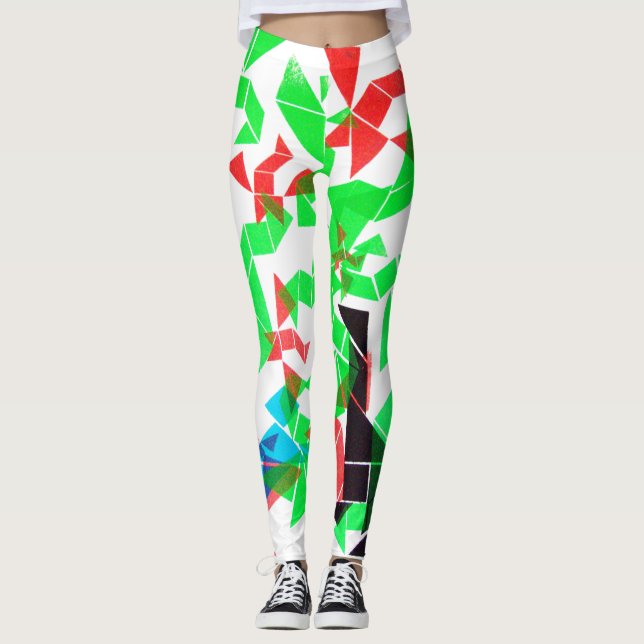 Legging Tela muito legal imprimiu leggings! leggin (Frente)