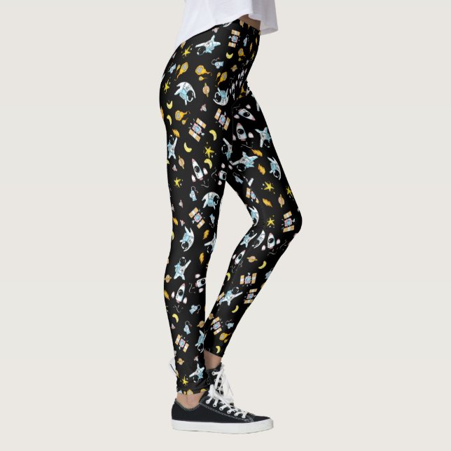 Legging Tema astronauta no espaço (Direita)