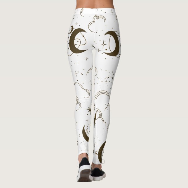 Legging Tema da Lua Celestial (Verso)
