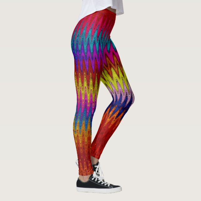 Legging Tempestade com coloração amarela bootípica (Direita)