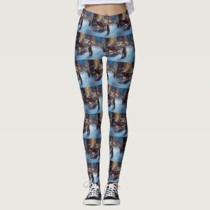 Legging Temporada Festiva de Natal de Chesapeake