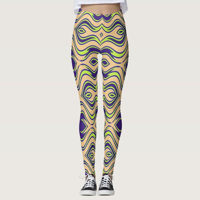 Legging Tendência de multicores moderna "Ratti_Creative_Ar (Frente)