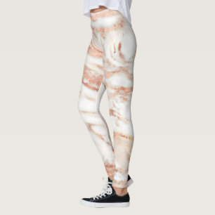 Legging Tendência Lux Rosa de Cobre Mármore