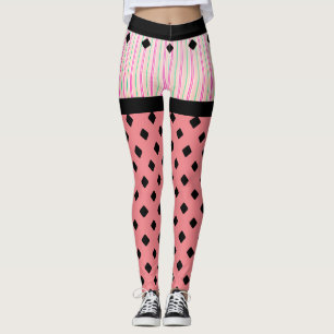 Legging Tendência Rosa Divertida Os Curtos Parecem Leggent