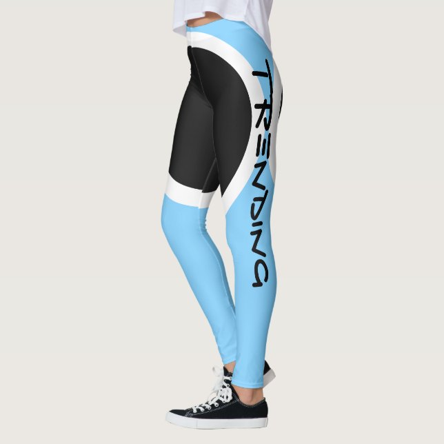Legging Tendendo a luz - design azul (Esquerda)
