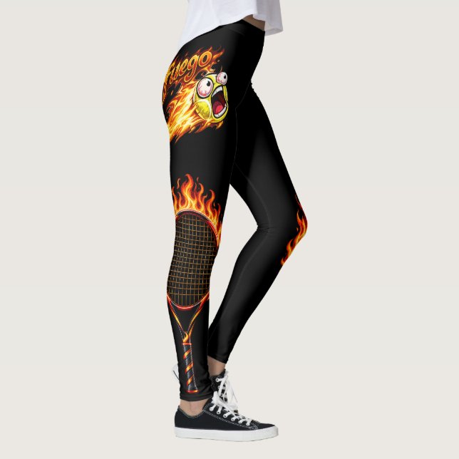Legging Tênis En Fuego - Um design da Team Platypus.  (Direita)