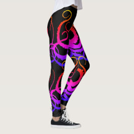 Legging Tentáculos do algodão doce - caneleiras