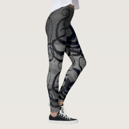 Legging Tentáculos no cinza - caneleiras do polvo
