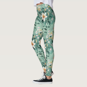 Legging Teriaga e Lírios Tigre