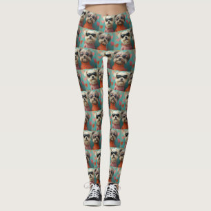 Legging Térmita Pêlo Macio com Rosas do Coração Dia dos Na
