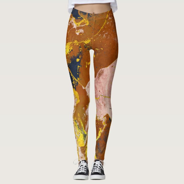 Legging Terracotta marble textures (Frente)